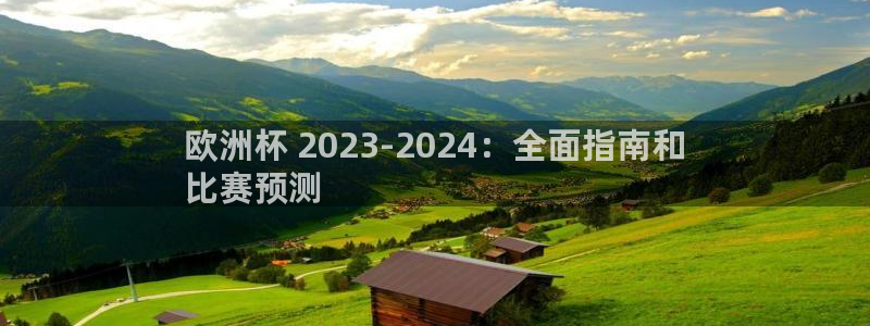 welcome欧洲杯|欧洲杯 2023-2024：全面指南和
比赛预测